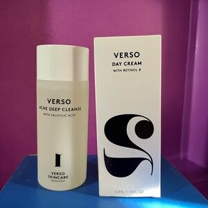 Verso Acne Deep Cleanse & Day Cream with retinol 8  (brand new)